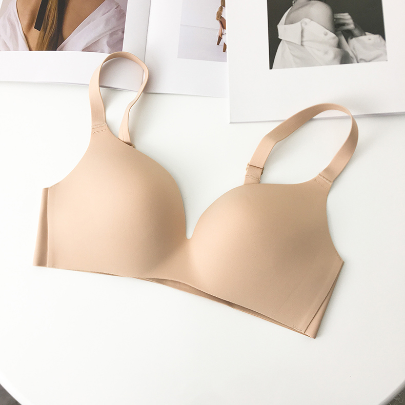 达芙妮内衣女薄款夏季隐形无痕胸罩不空杯吊带背心无钢圈性感贴合文胸