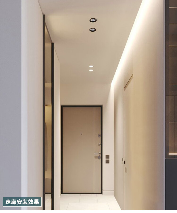 ai)洗墙灯led线性铝槽反光灯槽卧室客厅灯带走廊顶角线条灯回光灯槽