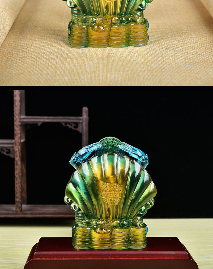 财象高升吉宏琉璃易明居金贝迎禄宝懿琉璃摆件2022年吉宏宝懿吉祥物