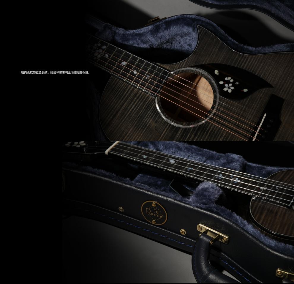 rainie小雨手工夜樱吉他枫木全单板23寸尤克里里ukulele乌克丽丽定制