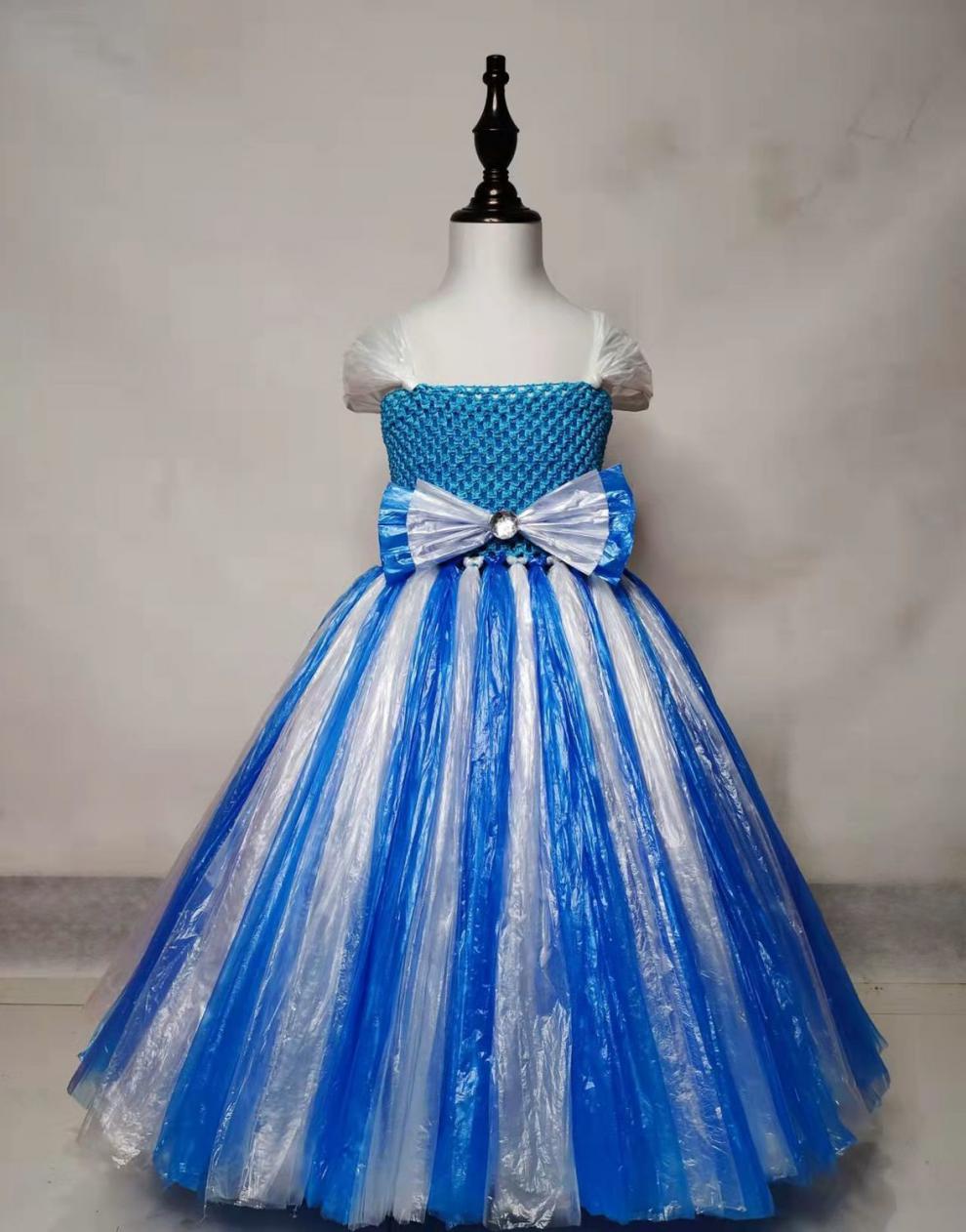 衣服材料diy男女童废物利用时装服装秀女孩幼儿半成品时尚创意走秀裙