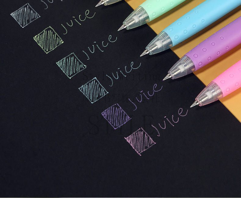 百乐日本pilot百乐juice果汁笔套装水果笔学生考试手账绘图按动中性笔