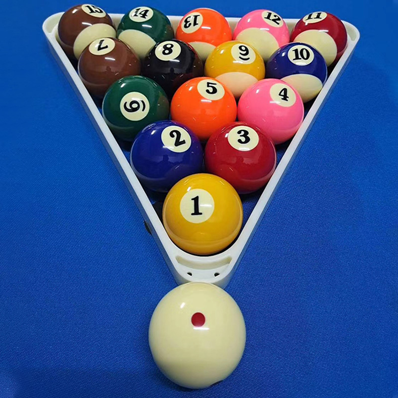 黑八球中球标准美式十六彩桌球杆斯诺克球子标准大号台球用品 球52.