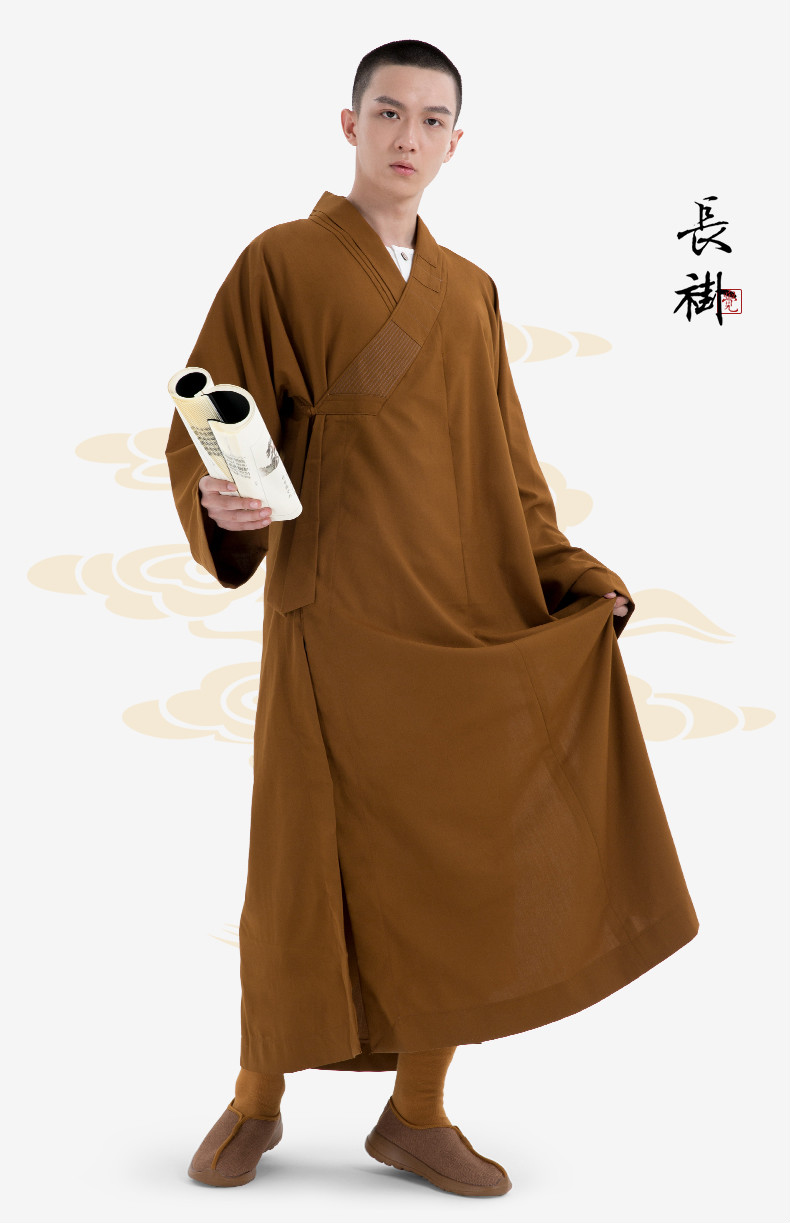 出家人僧人服装夏天衣服僧服大褂四季款长褂佛教出家僧人和尚服长衫