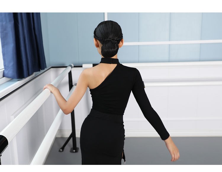 拉丁舞服装女童春夏季时尚拉丁舞服装套装少儿舞蹈服练功服演出服舞蹈