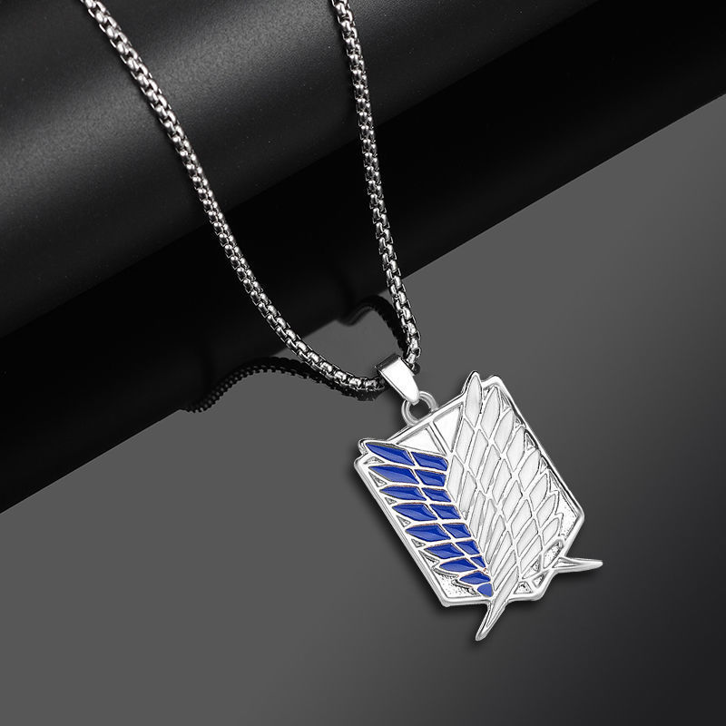 进击的巨人周边徽章二次元进击的巨人周边自由之翼项链调查兵团cos