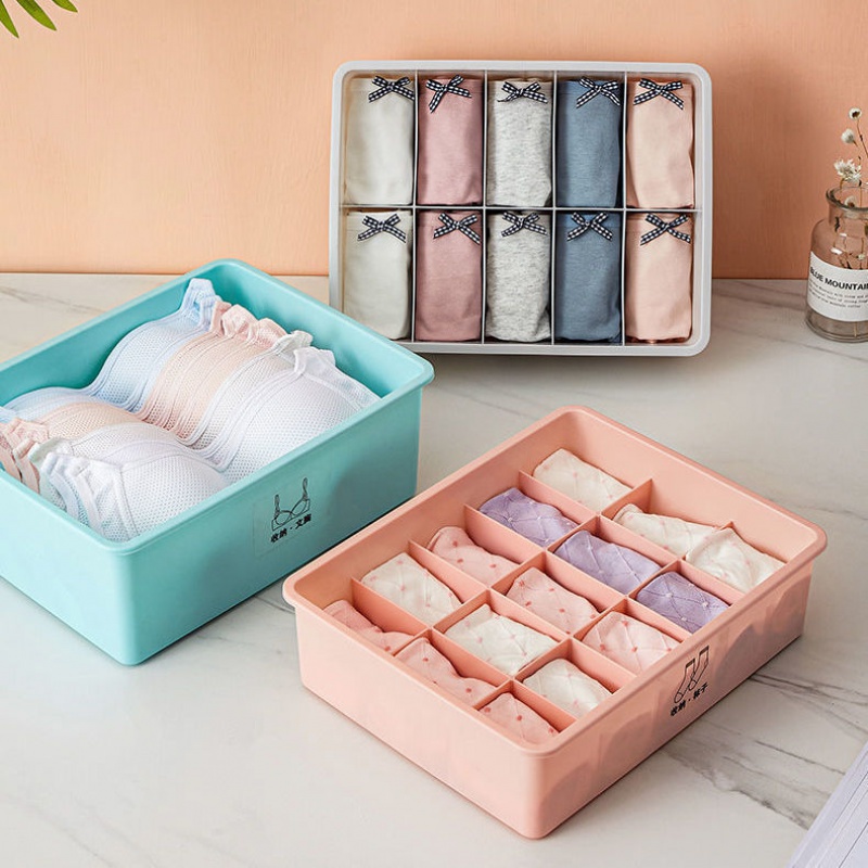 学生宿舍家用分格内衣袜子收纳神器整理箱