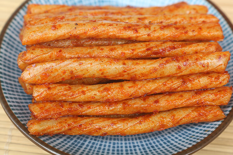 西海火爆素牛筋500克湖南特产盐焗鸡筋香辣面筋包装怀旧零食25克20袋