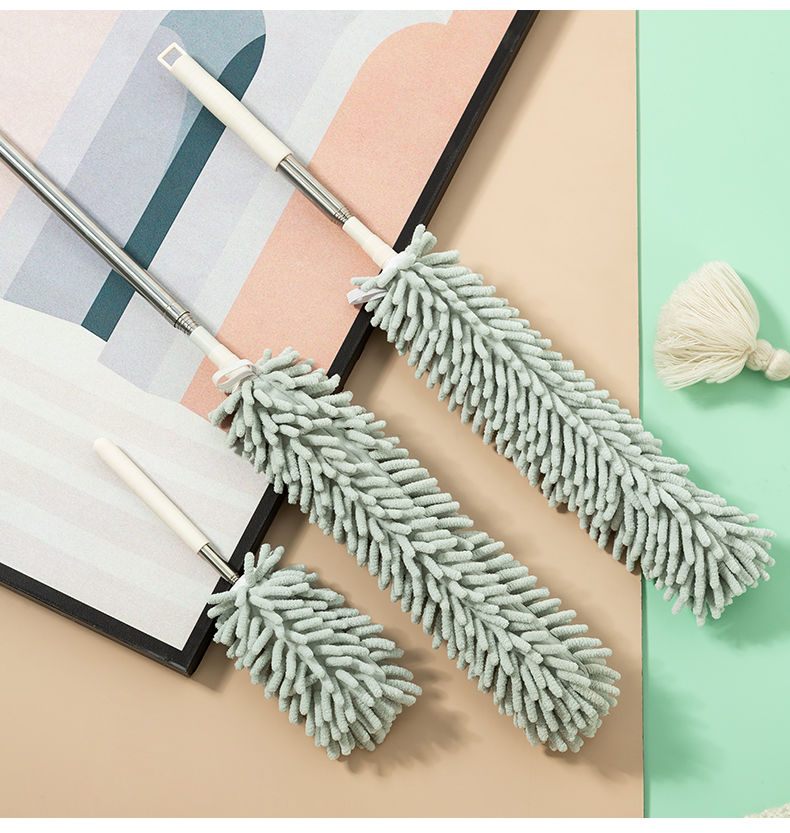 鸡毛掸子除尘掸扫灰清洁神器家用可伸缩不掉毛静电车载用除尘禅子pgy