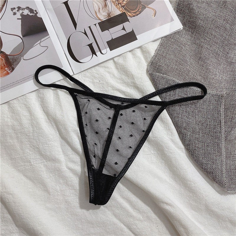 妙欲琳丁字裤女低腰无痕薄透气辣妹透明诱惑一根线丁字裤女t内裤低腰