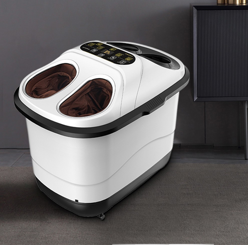 朗康 足浴盆 全自动按摩 电动 泡脚桶 电热恒温深桶洗脚盆 脚底按摩器