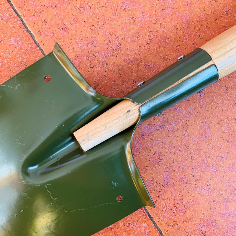 醉米适用于锰钢制作工兵铁锹军工铁锹户外多功能铲子战备鱼铲铲土园艺