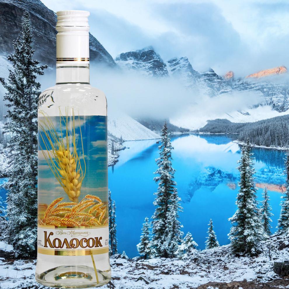 网红俄罗斯原装进口麦穗伏特加小麦伏特加洋酒高度数白酒500毫升麦穗