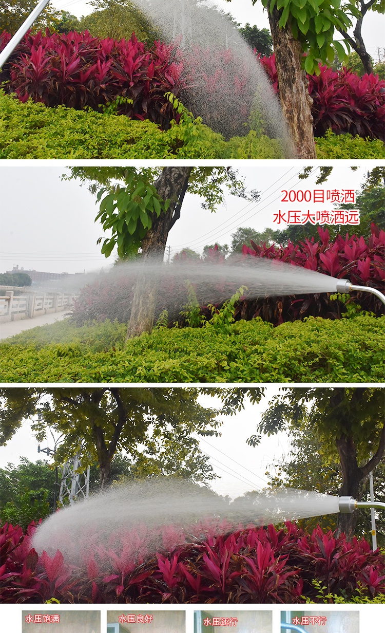 浇地的喷头育苗花洒浇水喷枪1000目喷头带开关长杆浇花浇菜淋花神器
