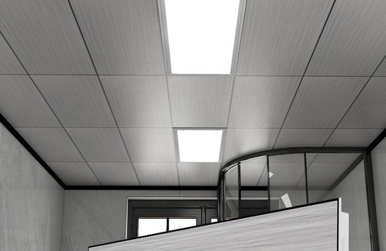 集成吊顶铝扣板300x600工程板亚光白灰色银灰多孔微孔办公室吊顶30x