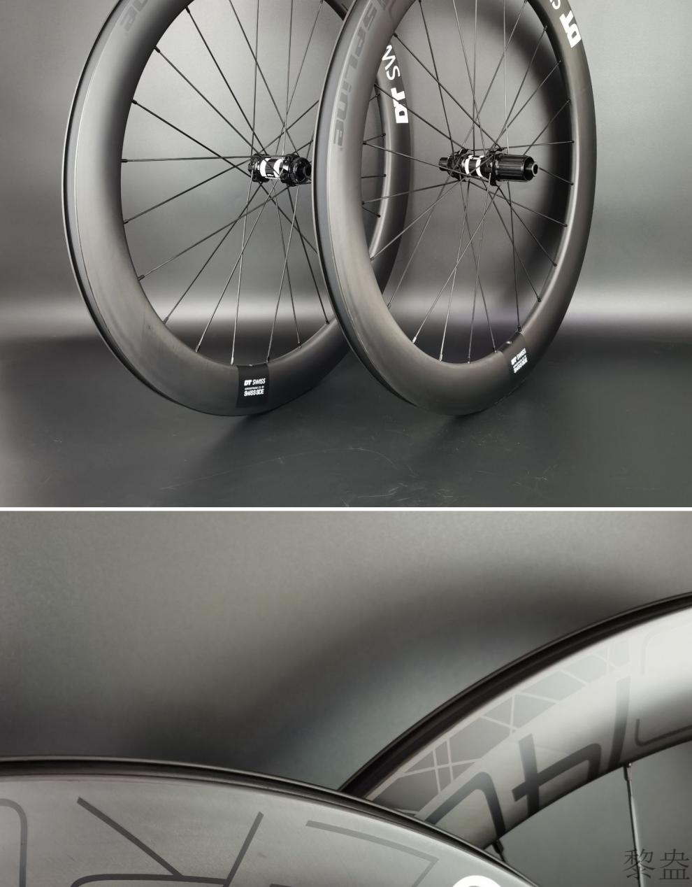公路车碳纤维轮组dt swiss涂装logo 700c*60高*25宽 全碳公路自行车