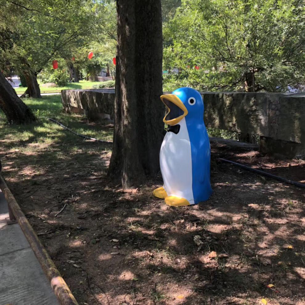 学校幼儿园游乐场室外可爱垃圾桶户外卡通大号垃圾箱玻璃钢果皮箱妍帝