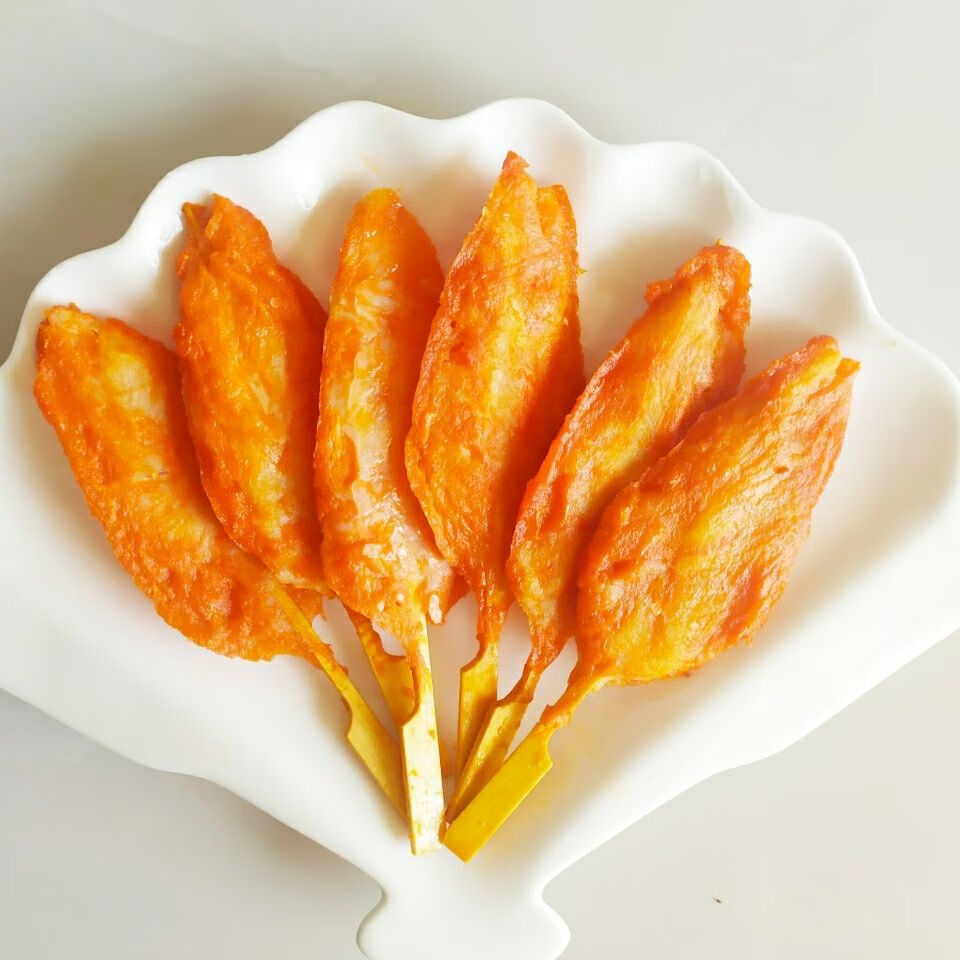 川香鸡柳无骨油炸冷冻烧烤小吃鸡肉串鸡柳批发 1袋(大克数10根)