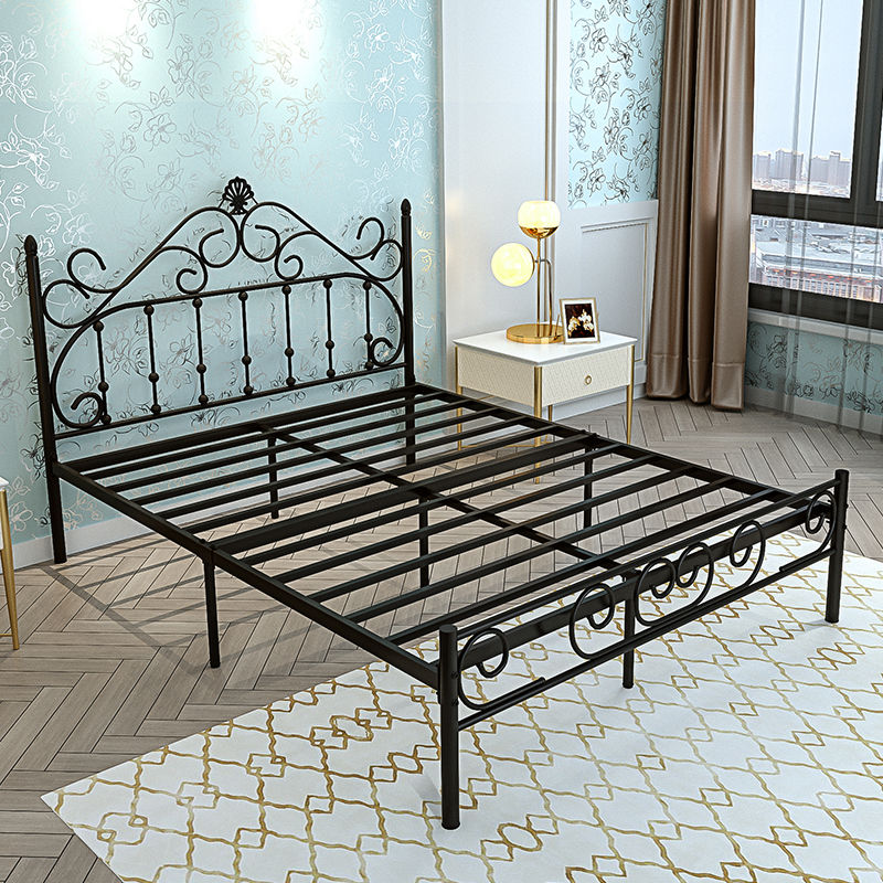 铁艺床铁架子床铁艺床少女心房间卧室铁架床公主床主卧双人床铁床床架