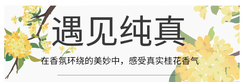 花之物语桂花香水女士清新淡香持香久学生自然花香45ml桂花香氛女士送女友 桂花香水45ML(单瓶)