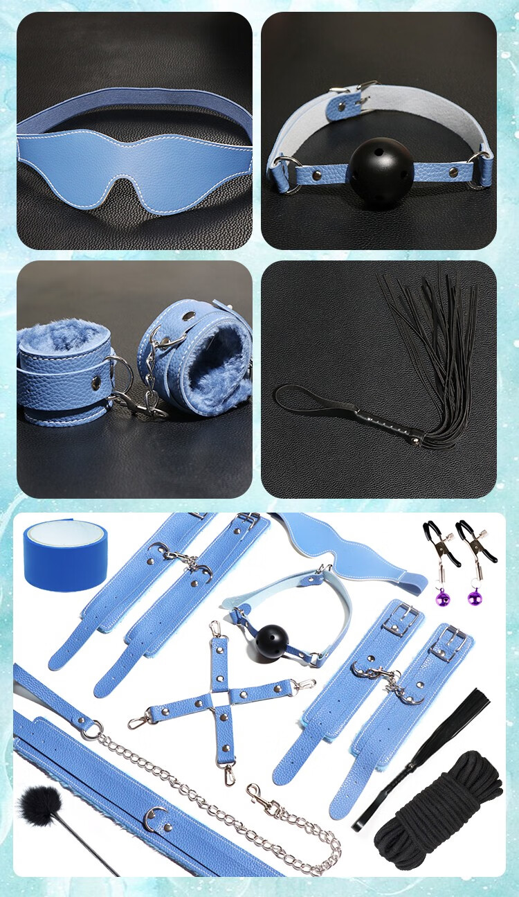 久爱捆绑绳sm女性床上束缚刑具情趣用品调情眼罩项圈分腿器皮鞭道具