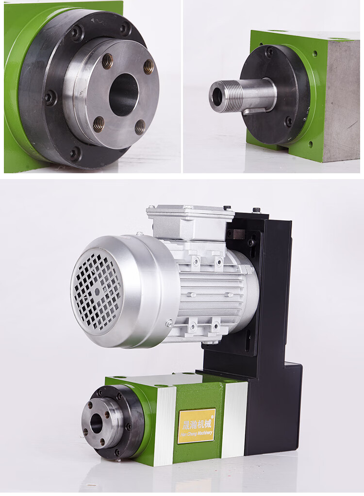 动力头高精度主轴机车床小型机械数控加工中心镗孔铣槽钻洞重切削定制