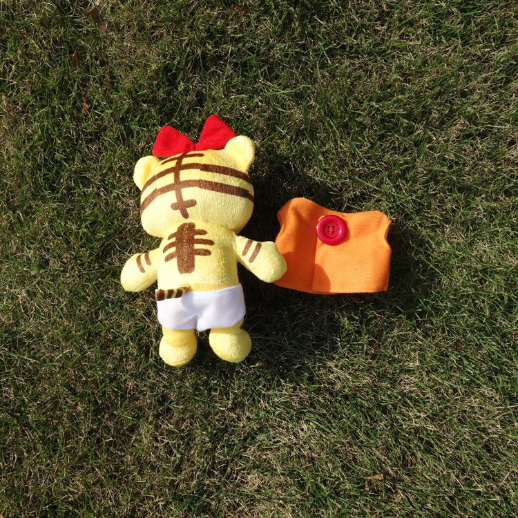 巧小虎玩偶毛绒玩具小花妹妹公仔桃乐比手偶公仔布娃娃小花玩具女孩