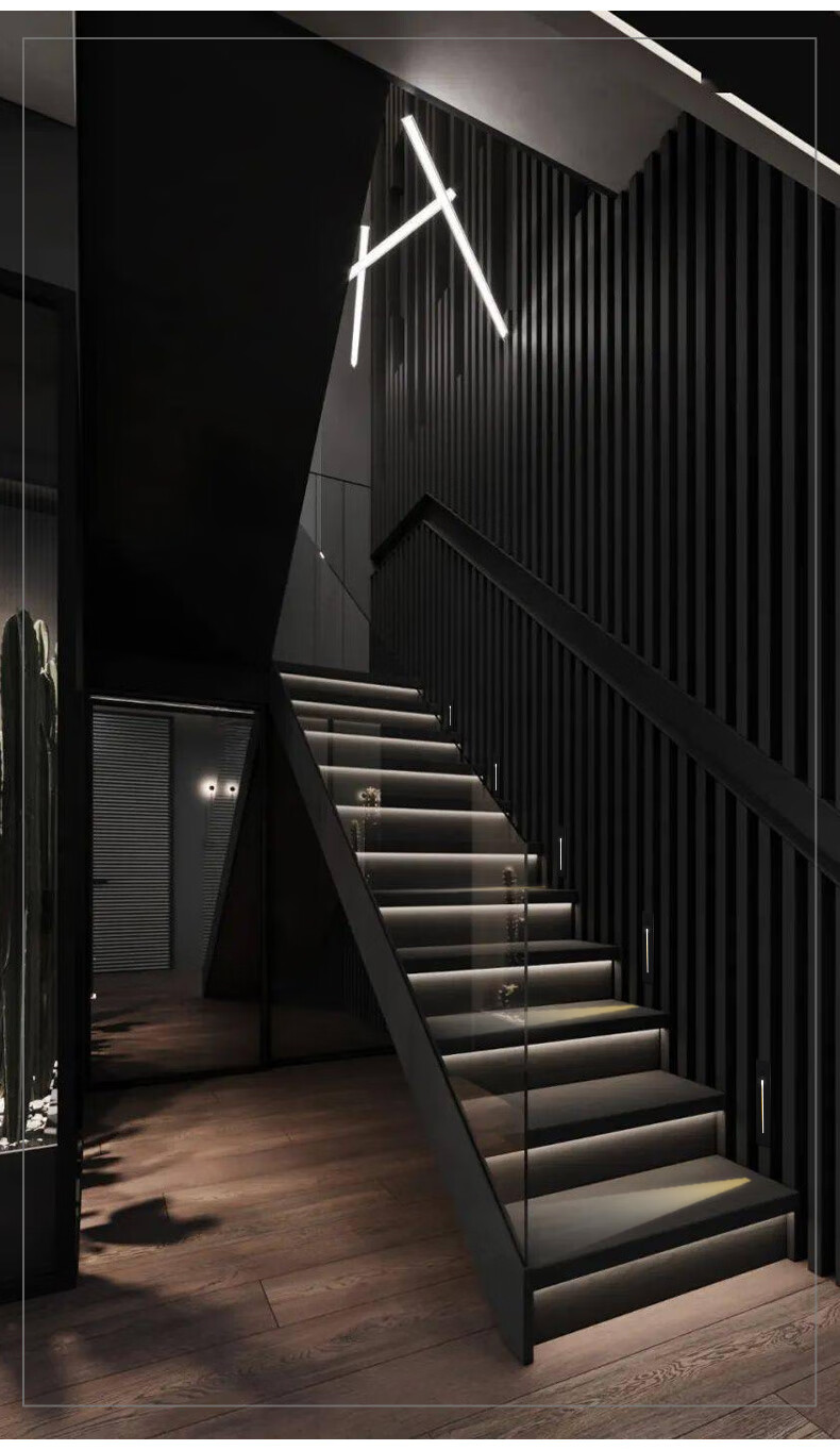 踢脚线感应灯网红楼梯灯 led人体感应地脚灯 嵌入式墙角灯过道台阶