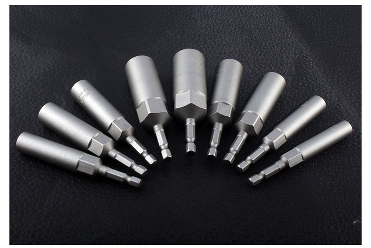 电动扳手套筒头加深加长电钻风批内六角风炮螺丝刀批头 80长40深*15mm