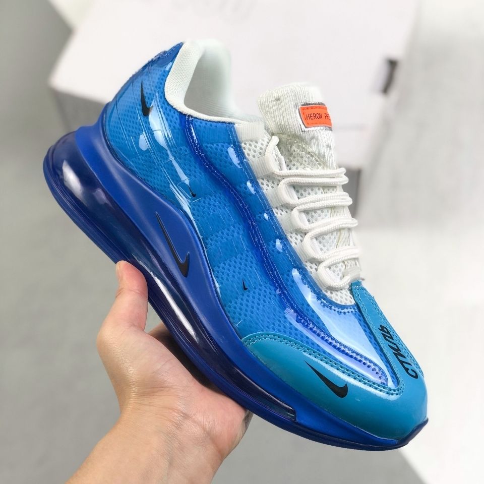 airmax720zephyr全掌气垫震减跑鞋编码622821s绿黄色40
