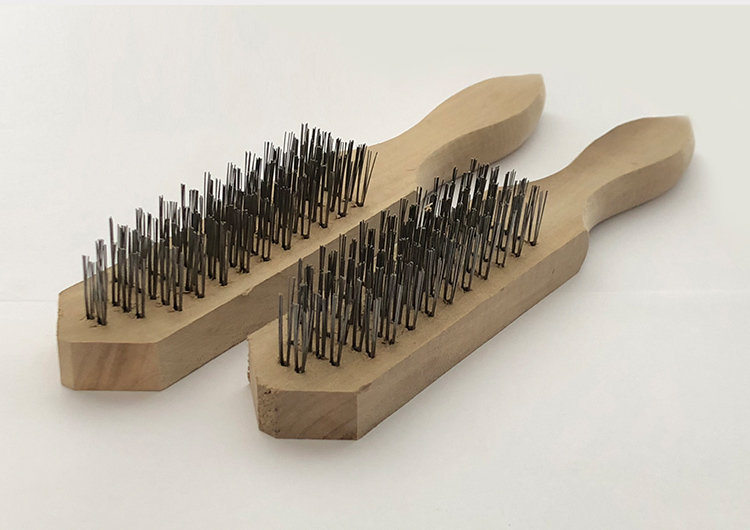 钢丝刷钢钉刷鱼鳞刷不锈钢丝刷子清洁打磨除锈长柄刷腻子钢刷子1把