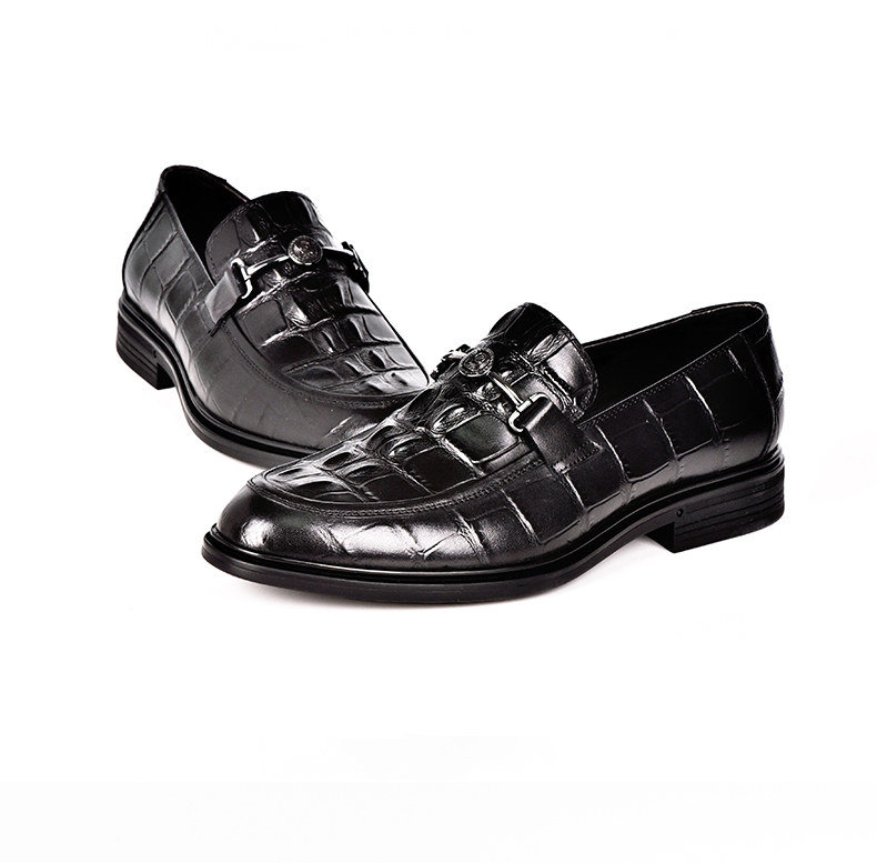 raidyboer雷迪波尔2020年秋冬新品男士时尚休闲牛皮皮鞋100570黑色41