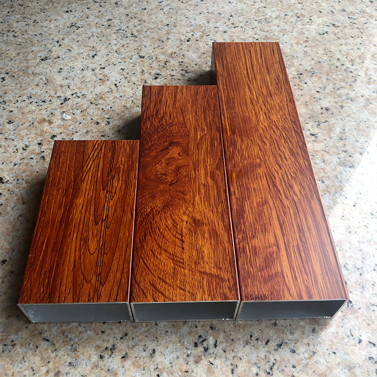 铝方管室外真空热转印铝合金型材凉亭葡萄架 25*25*1mm(6米) 金橡木色
