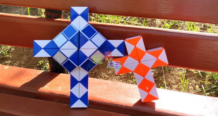 魔尺24魔尺大号24节36段72段96段144段折叠长条魔方魔棍变形蛇1米长60