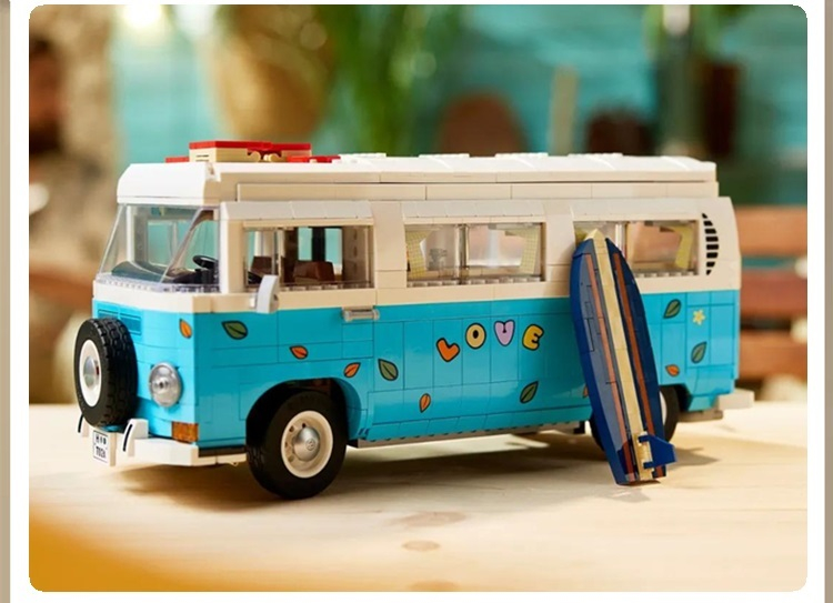 lego乐高10279 大众t2露营车 野营车 男女拼搭积木 玩具 儿童礼物