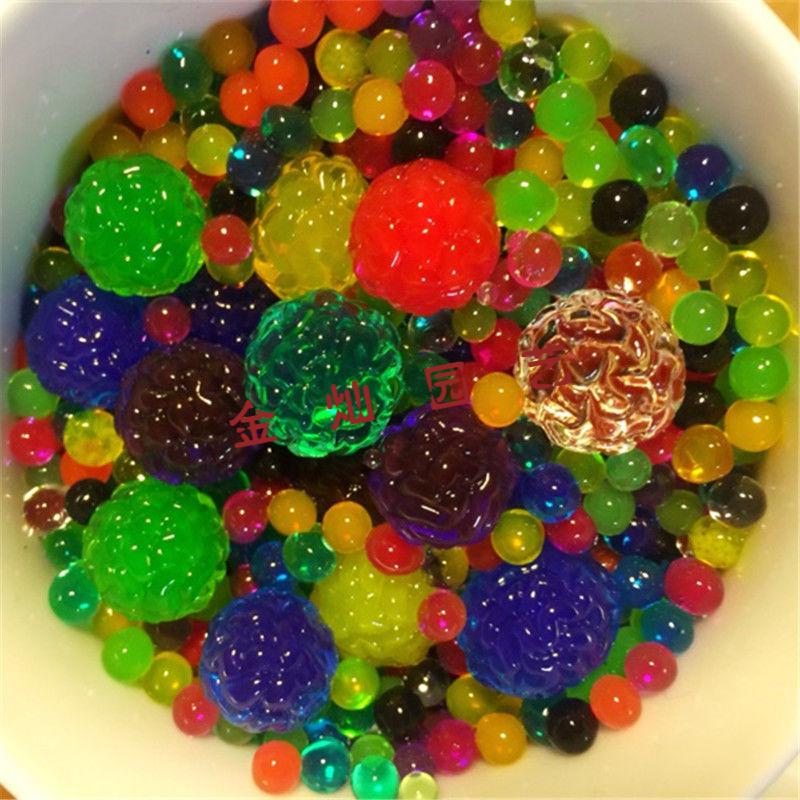 泡水珠海洋宝宝霸王珠无土栽培生长球海绵宝宝装饰无水盆栽 水晶球