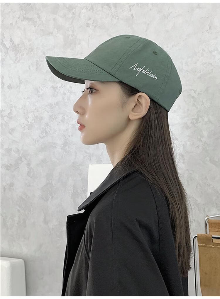 bifity 新品2022新款帽子女鸭舌帽软秋冬百搭字母棒球帽女士休闲日系