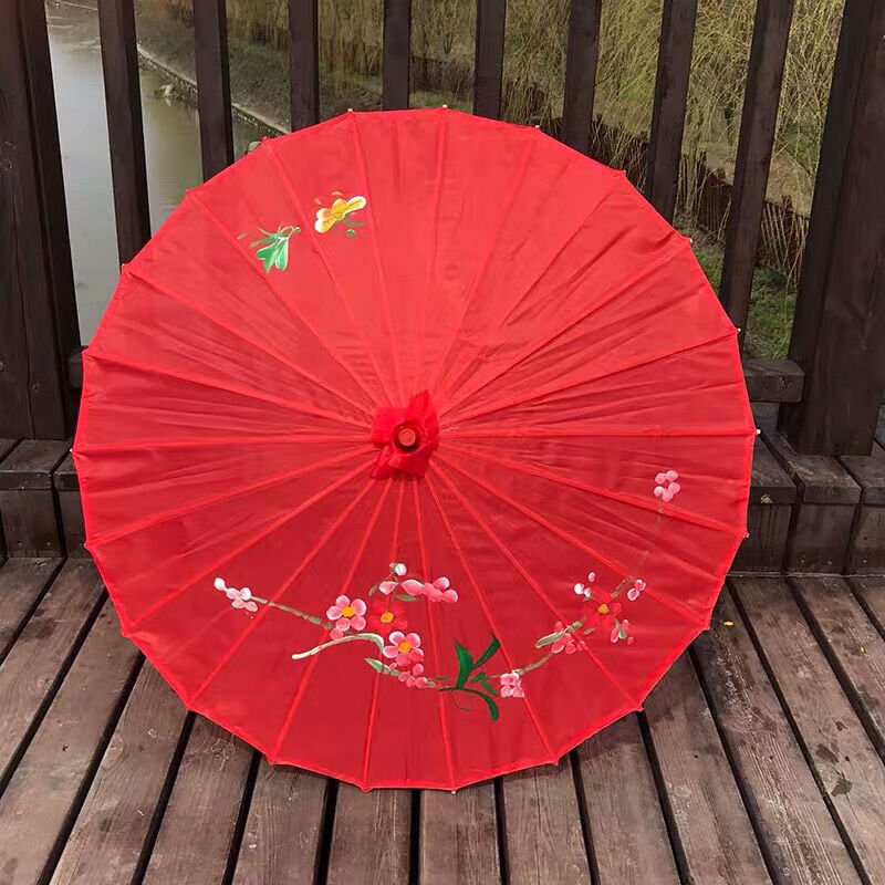 舞蹈伞旗袍走秀伞表演伞广场舞伞油纸伞跳舞伞装饰花伞绸布伞 菜花黄