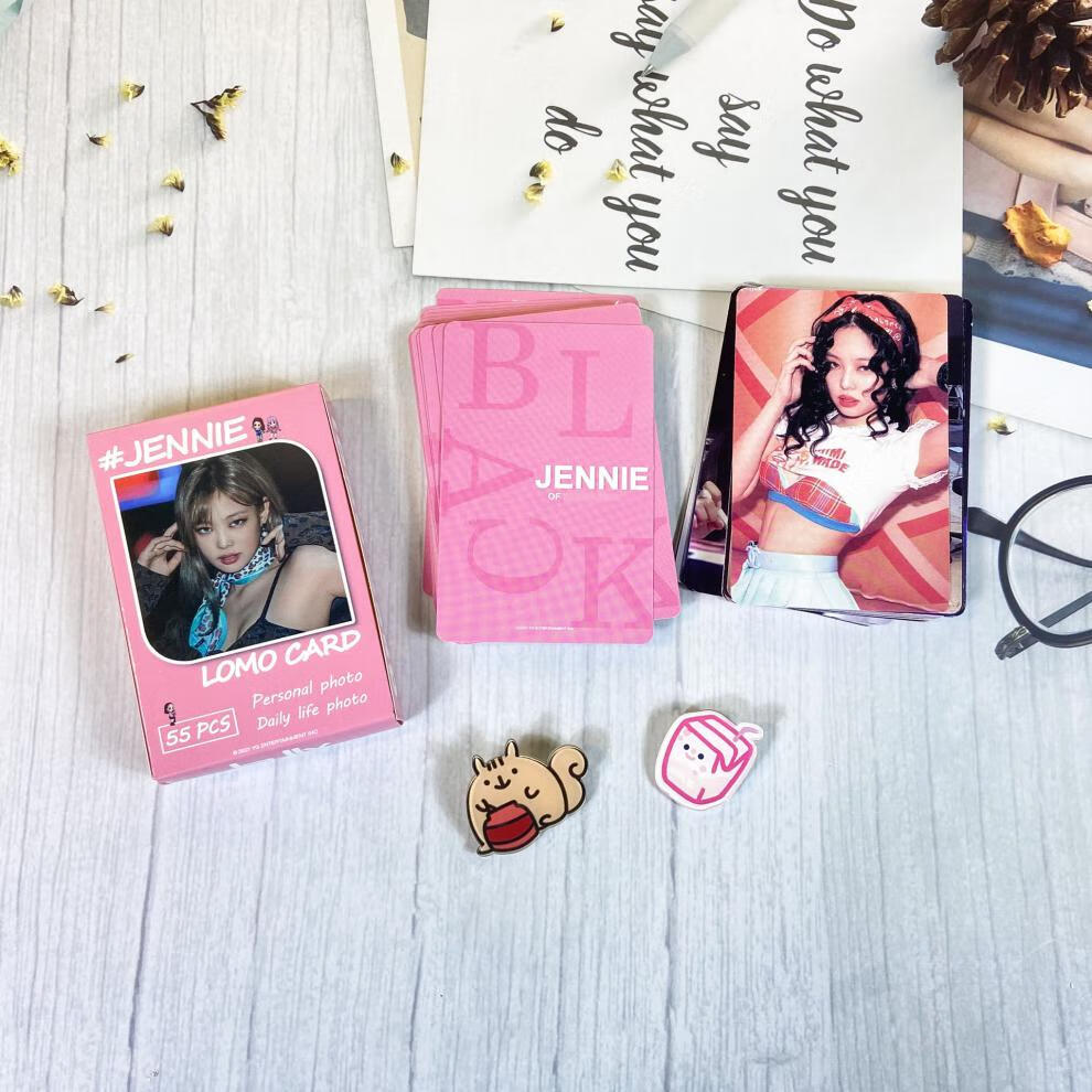 绿野客绿野客blackpink小卡版54张blackpink粉墨周边lomo卡lisajennie