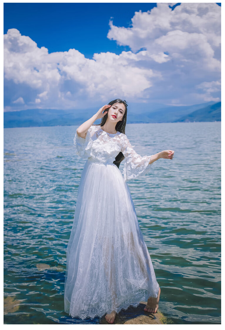 礼生日礼物女生裙子礼服超长裙到脚踝超仙婚纱裙学生公主裙成年礼女