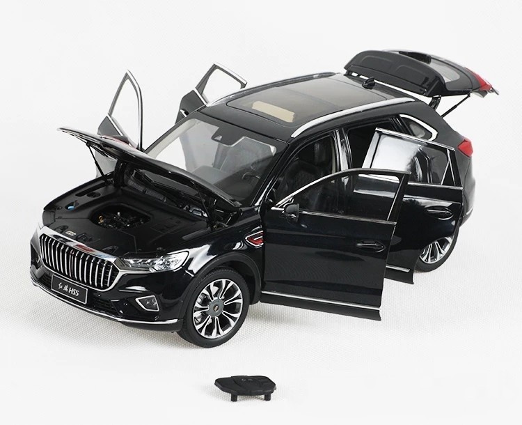 原厂红旗hs5车模一汽红旗hs5越野车1:18合金汽车模型摆件 hs5珠光白