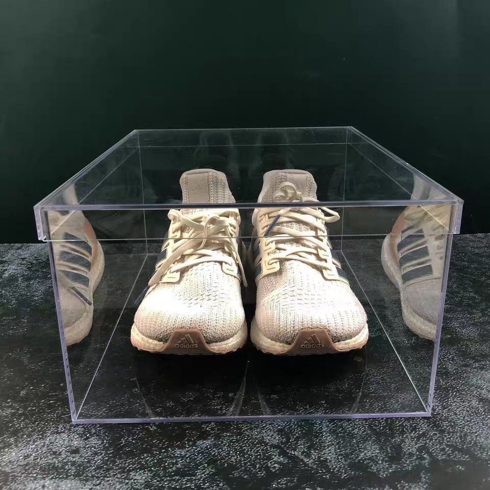 透明鞋盒收纳aj亚克力盒定制篮球鞋收藏盒带盖防氧化防潮运动鞋盒
