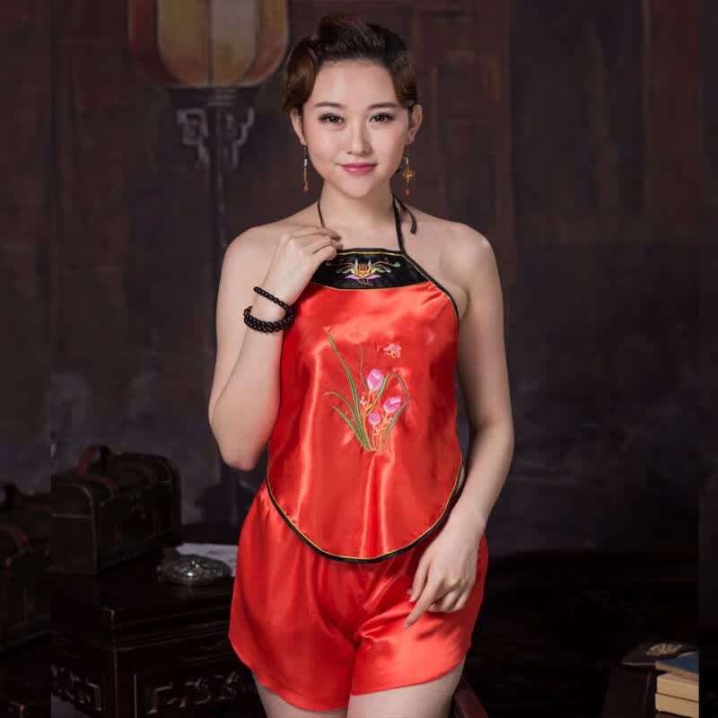 桔子悦2件套肚兜女成人肚兜女大人肚兜夏天睡衣内衣女古典古代表演