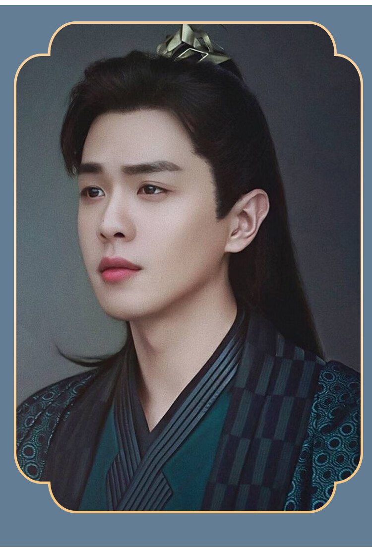 古风假发发套 古风假发男头套长发cos 古装汉服万用黑色直发自然逼真