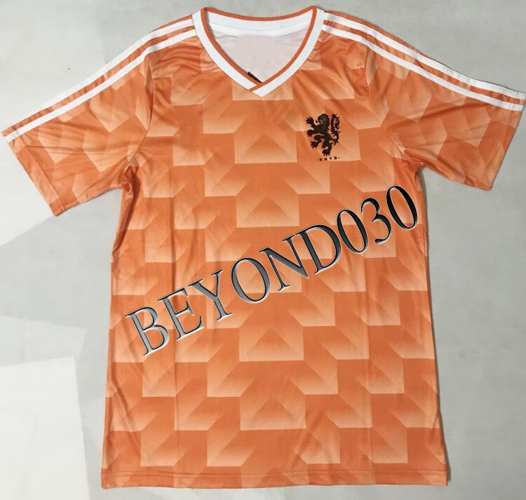 1988荷兰主场8rijkaard8号里杰卡尔德球衣足球服波衫shirt10gullit机
