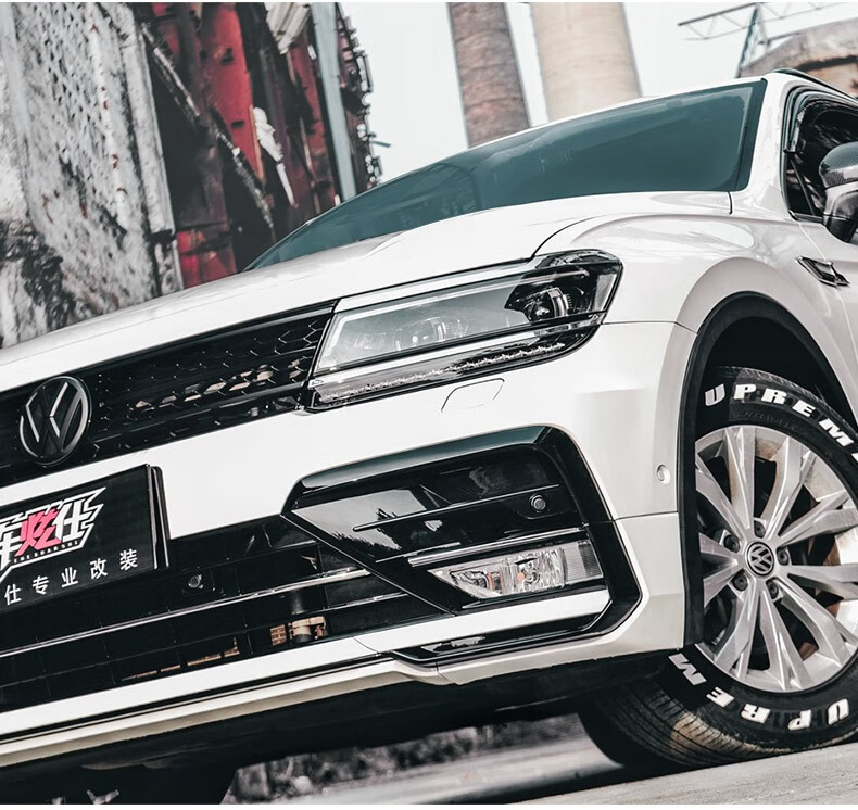 车炫仕全新途观l改装r-line大包围保险杠途观l黑色中网大包围 改装