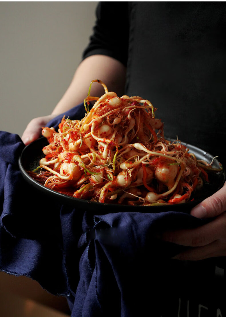 韩式小根蒜泡菜 东北小头蒜下饭菜延边韩国风味小菜500g 小根蒜500g