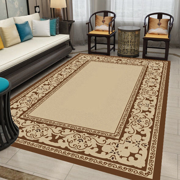 太美鑫中式客厅茶几地毯房间家用大面积玄关机洗防滑入户门口浴室垫