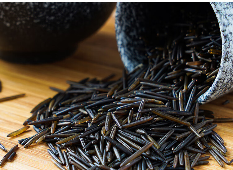 加拿大1号野米 454g 苏必利尔湖野米 长松针米一号 黑菰米杂粮粥