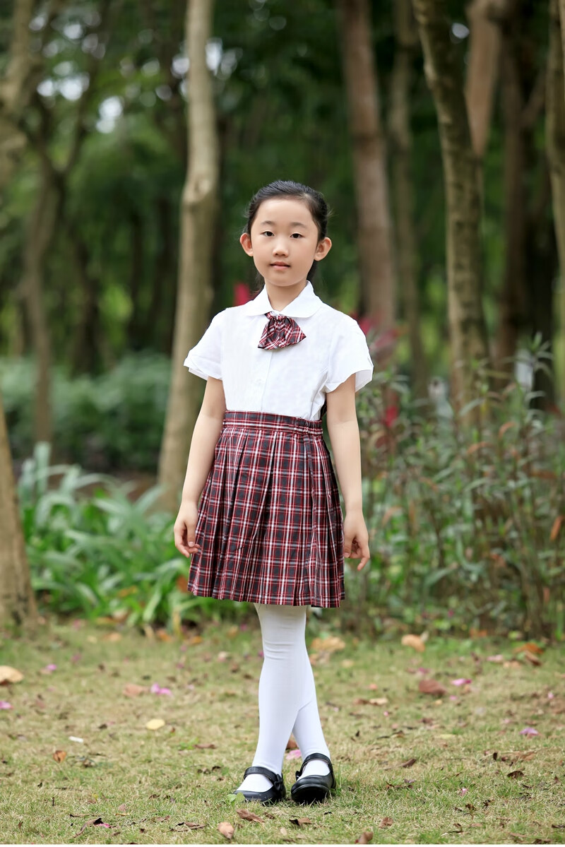 深圳市校服莎臣豹校服小学生女夏季衬衣145cm